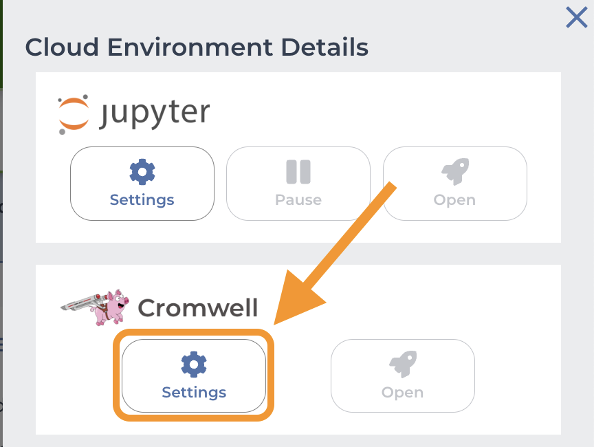 ToA_Launch-Cromwell-app_Cloud-Environment-settings-popup_Screenshot.png