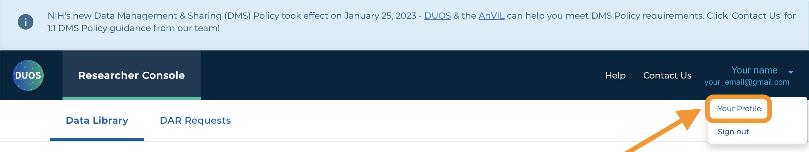 DUOS-Setup_Screenshot-of-your-profile-in-drop-down-menu.png