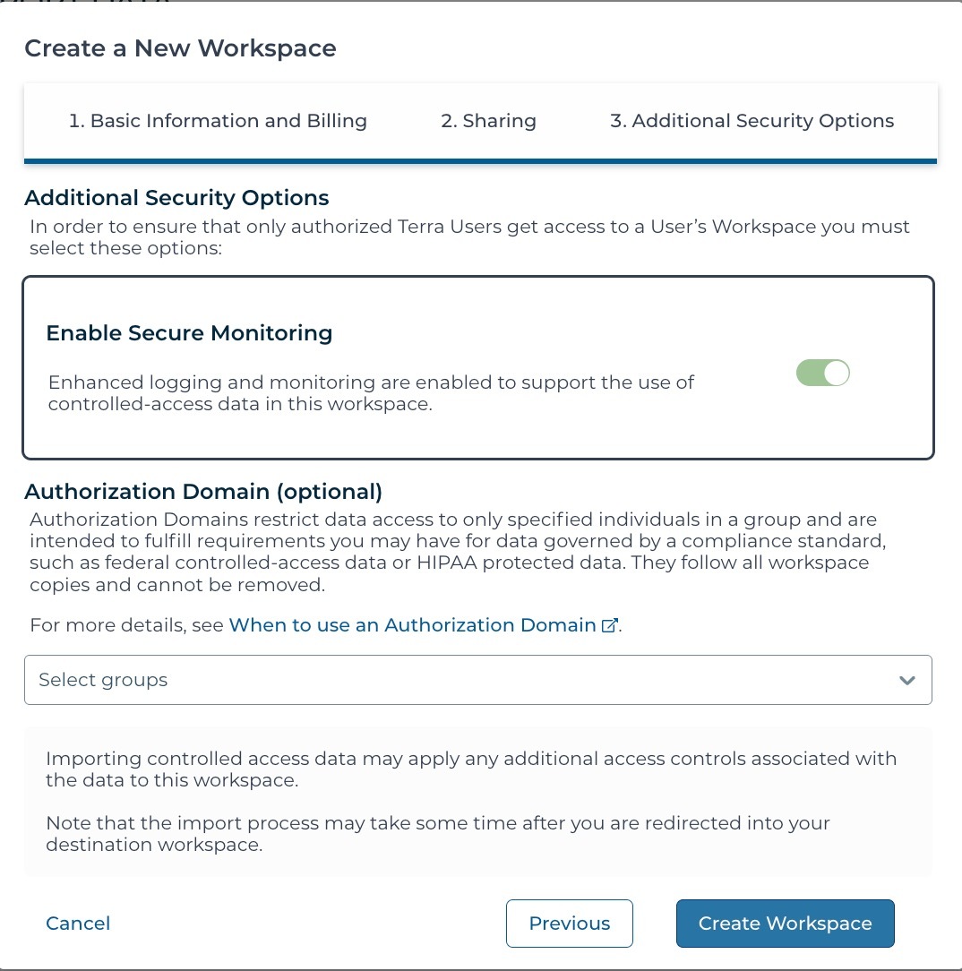 AnVIL-Data-Explorer_Screenshot-of-create-a-new-workspace-form_additional-security-options-tab.jpg