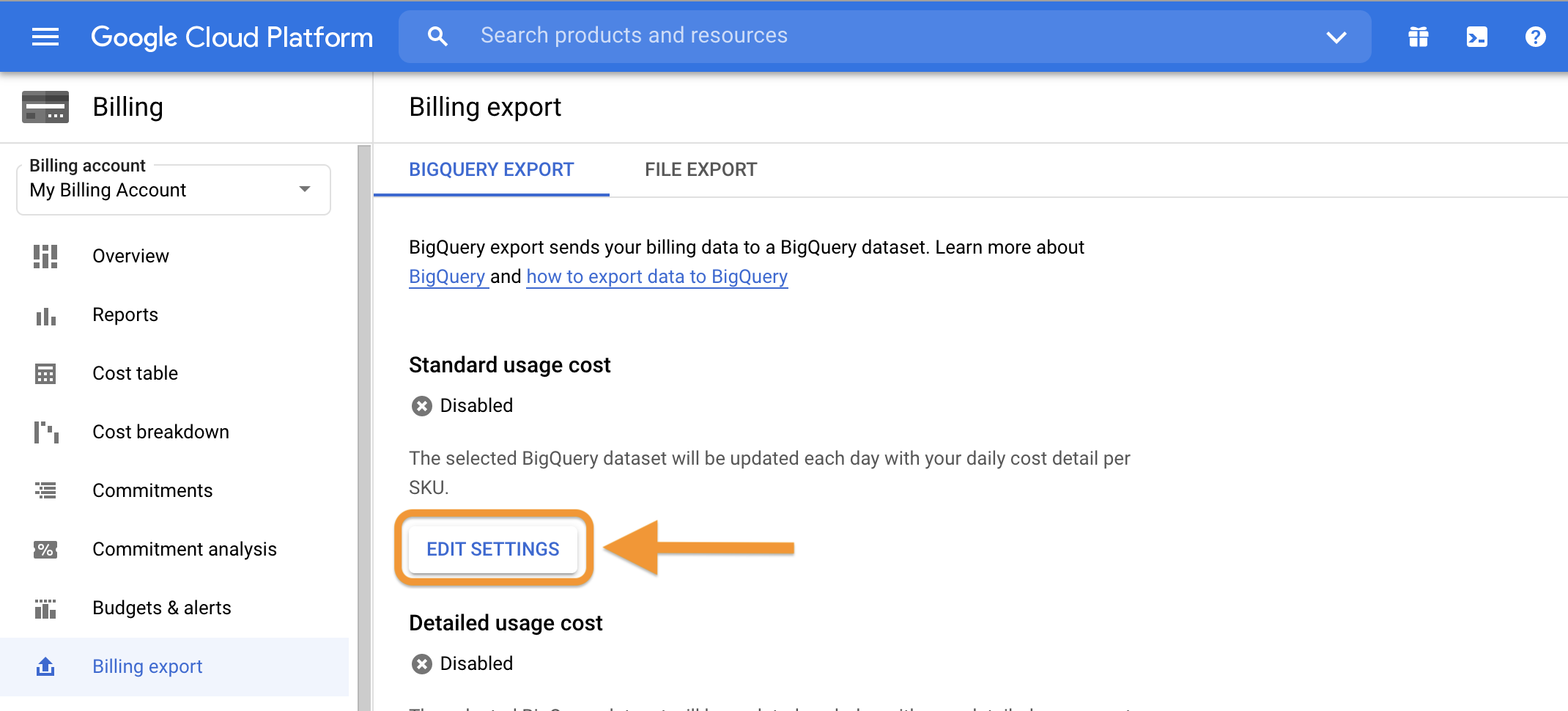 Set-up-spend-report_Edit-billing-export-settings_Screen_shot.png