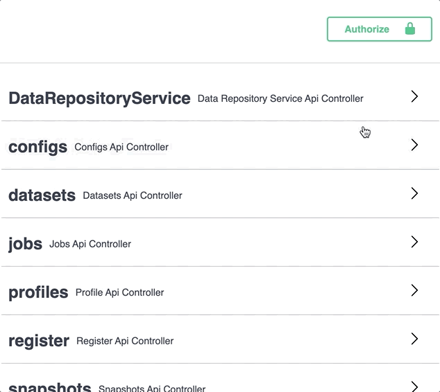 Screen recording showing how to select a Swagger API endpoint, edit the request body, and submit a job.
