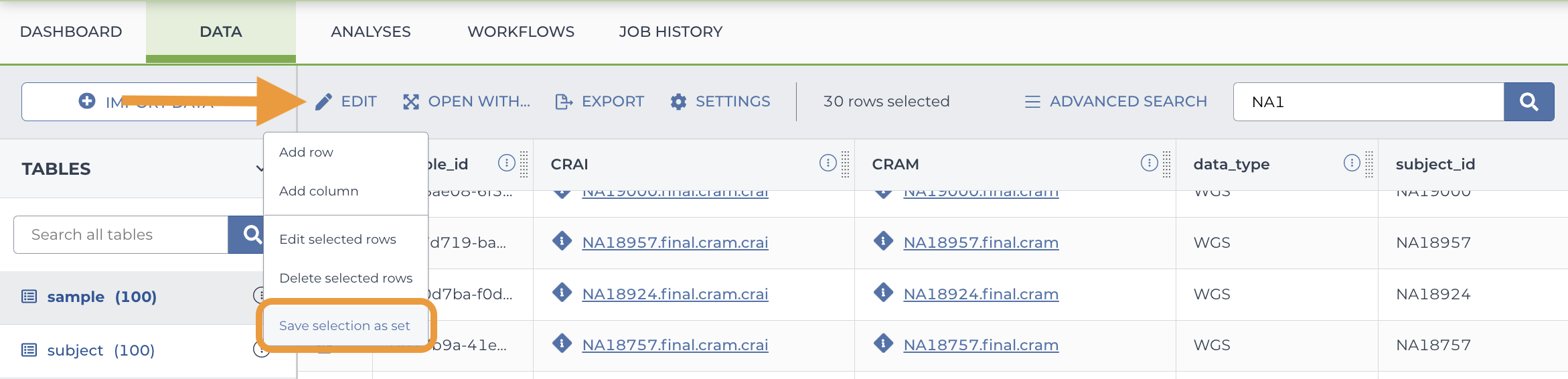 Search-and-filter-data_Screenshot-of-saving-selected-ddata-as-a-set.png